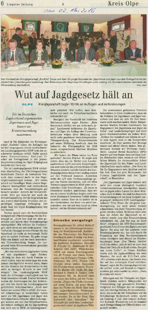 Quelle: Siegener Zeitung, Ausgabe 02.05.2016